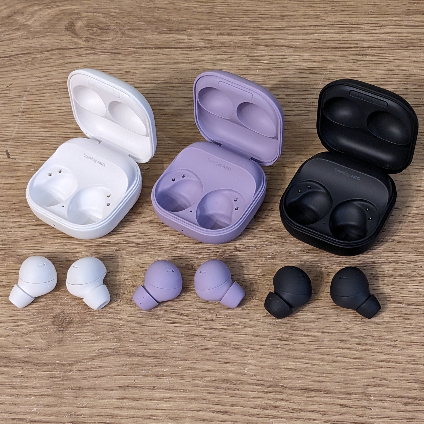 Samsung Galaxy Buds2 Pro replacement parts: charging case, left/right earbuds