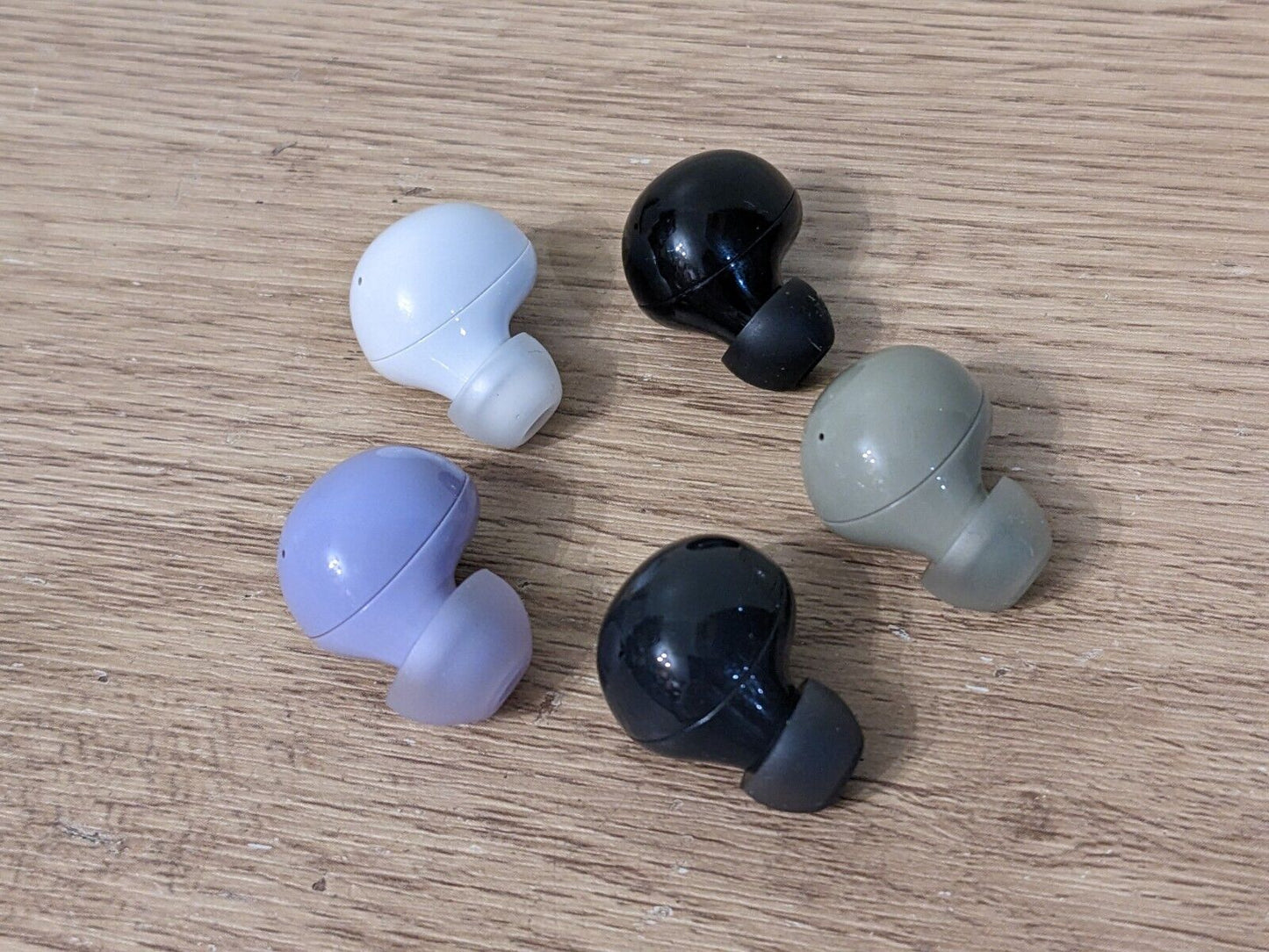 Samsung Galaxy Buds2 replacement parts: charging case, left/right earbuds