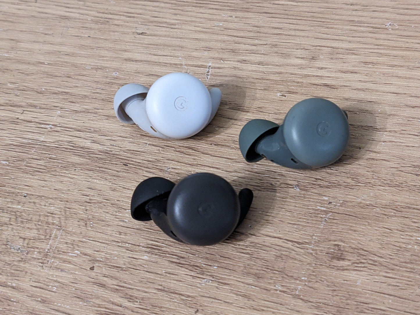 Google Pixel Buds A-Series replacement parts: charging case, left/right earbuds